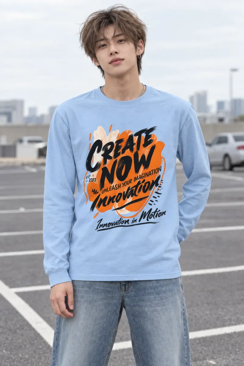 "Create Now" Unisex Longsleeve T-shirt