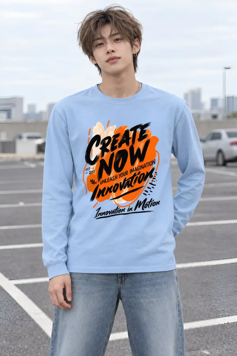 "Create Now" Unisex Longsleeve T-shirt