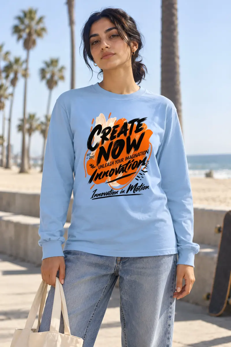 "Create Now" Unisex Longsleeve T-shirt
