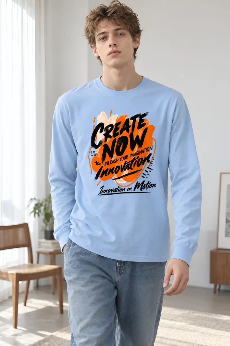 "Create Now" Unisex Longsleeve T-shirt
