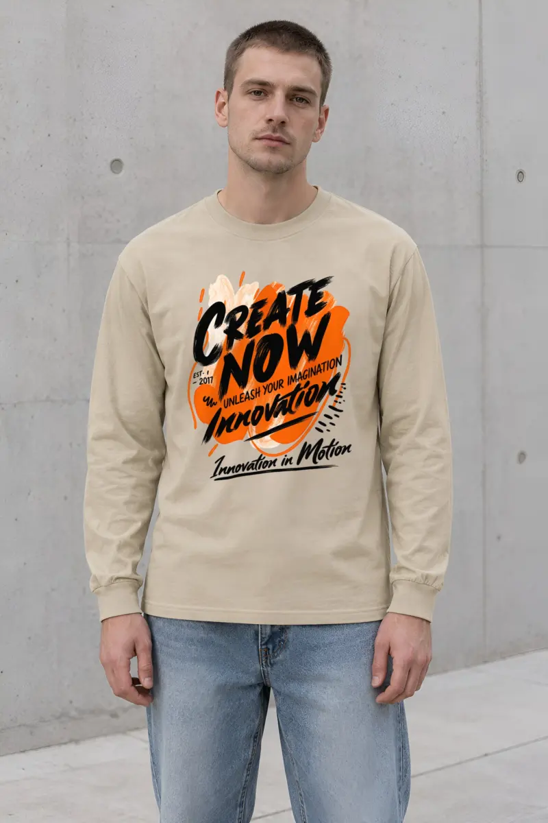 "Create Now" Unisex Longsleeve T-shirt