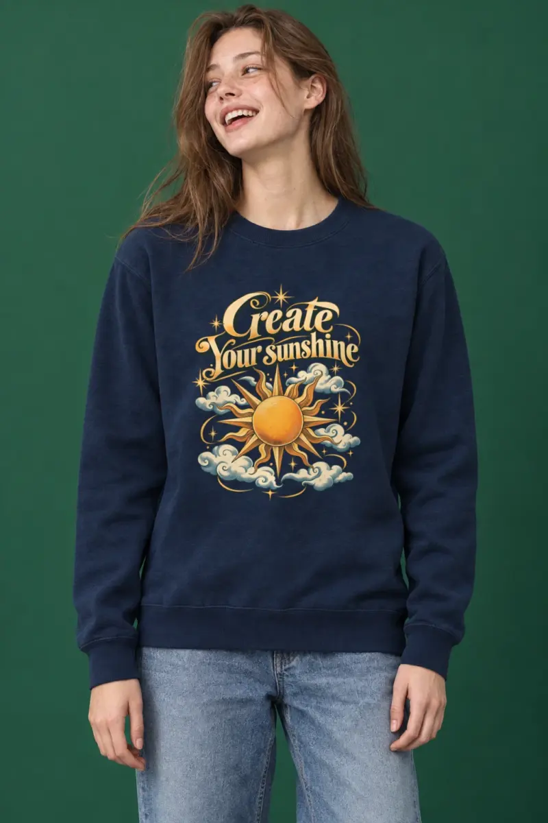"Create Your Sunshine" Heavy Blend Unisex Crewneck Sweatshirt