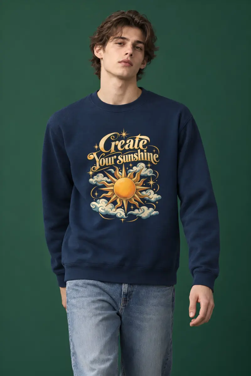 "Create Your Sunshine" Heavy Blend Unisex Crewneck Sweatshirt