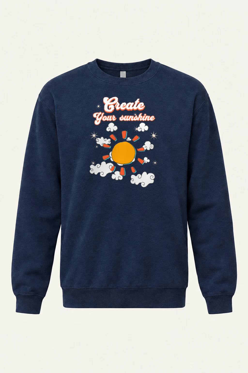 "Create Your Sunshine" Heavy Blend Unisex Crewneck Sweatshirt | Gildan 18000