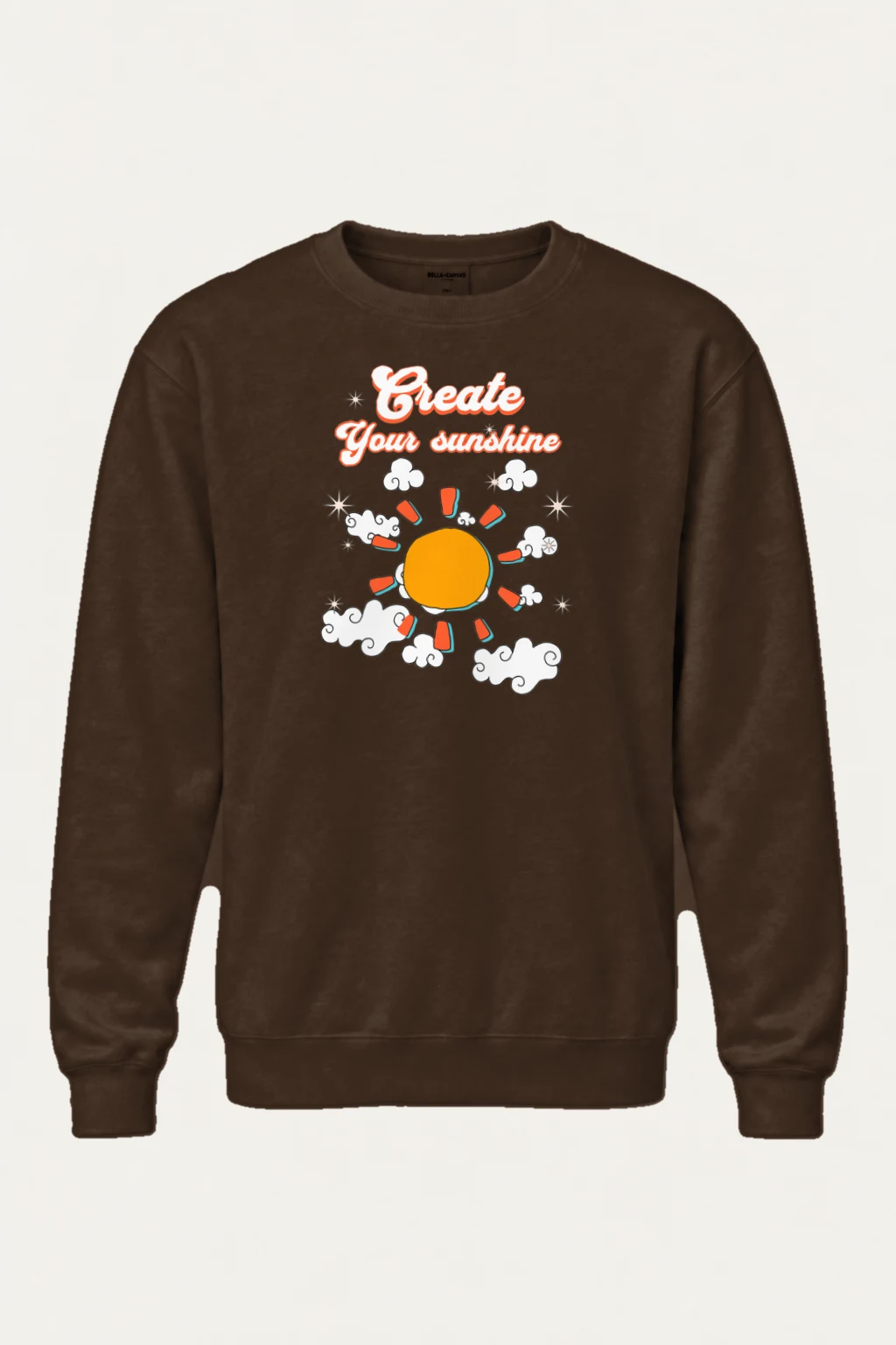 "Create Your Sunshine" Heavy Blend Unisex Crewneck Sweatshirt | Gildan 18000