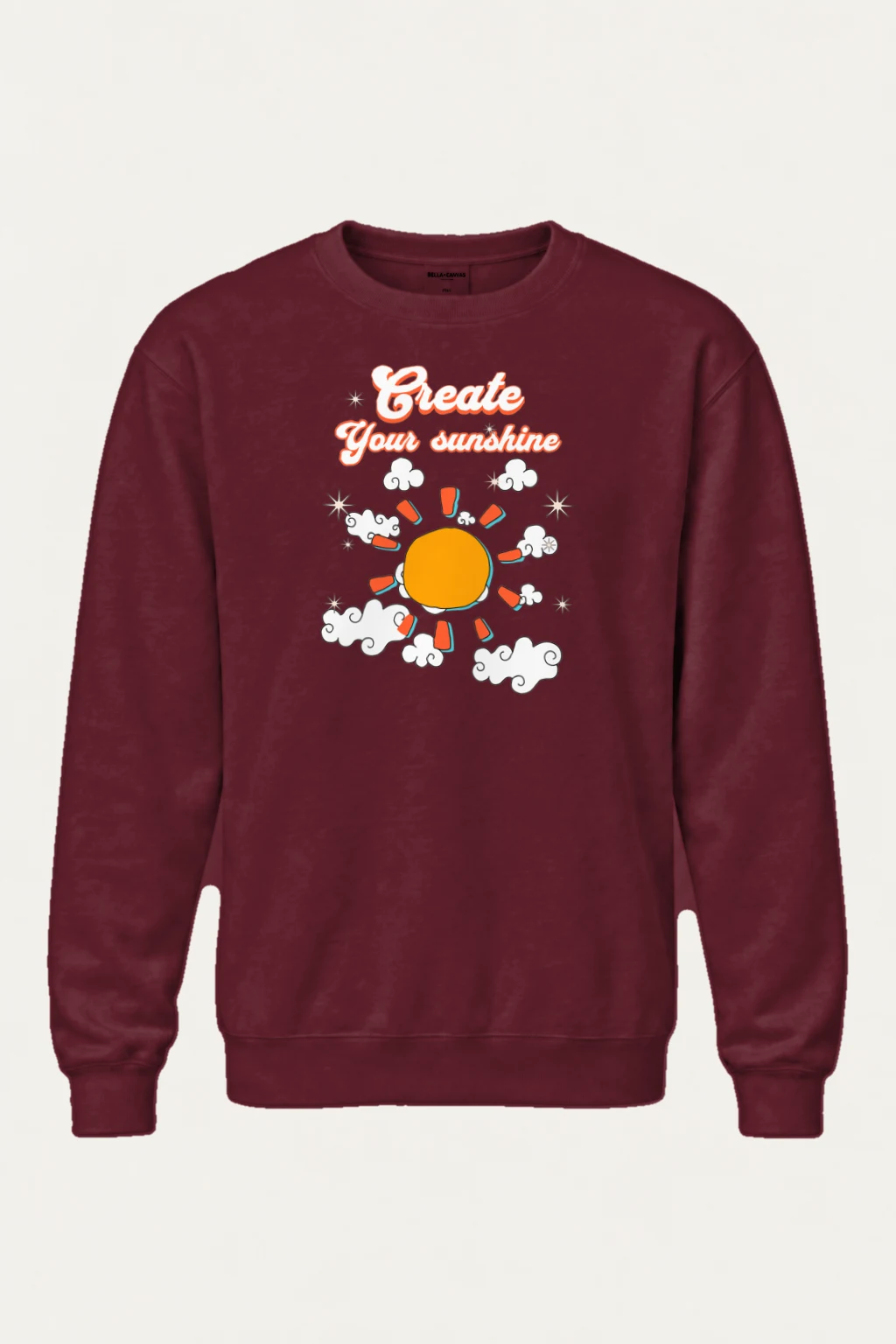 "Create Your Sunshine" Heavy Blend Unisex Crewneck Sweatshirt | Gildan 18000