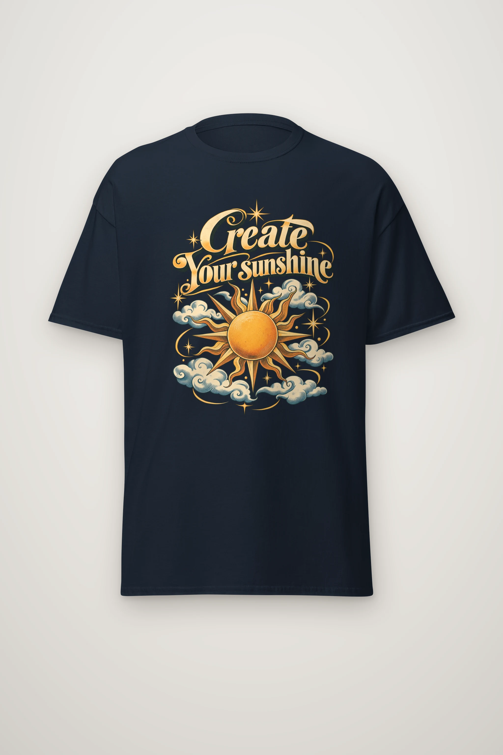 "Create Your Sunshine" Heavyweight Unisex Crewneck T-shirt