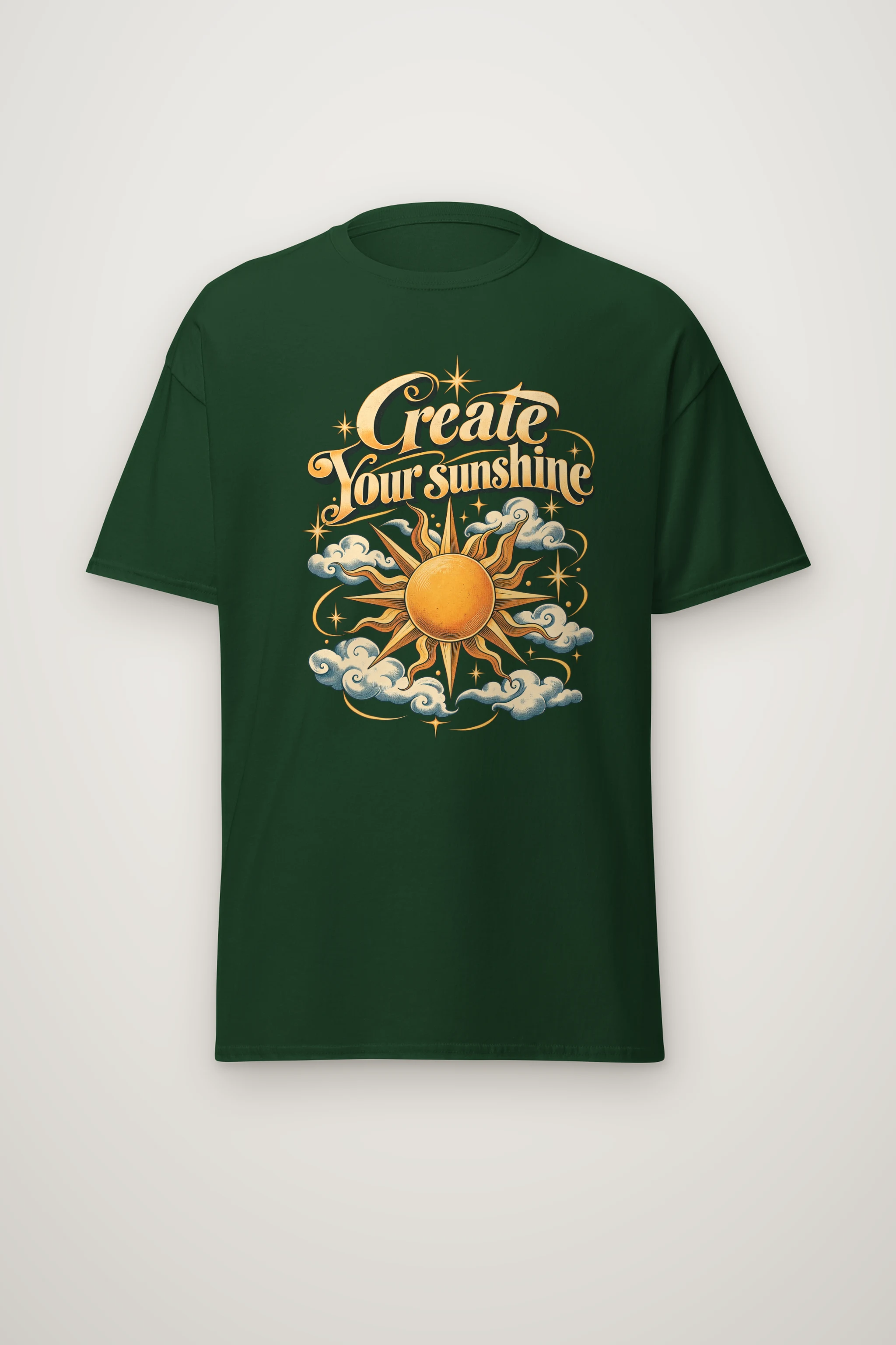 "Create Your Sunshine" Heavyweight Unisex Crewneck T-shirt