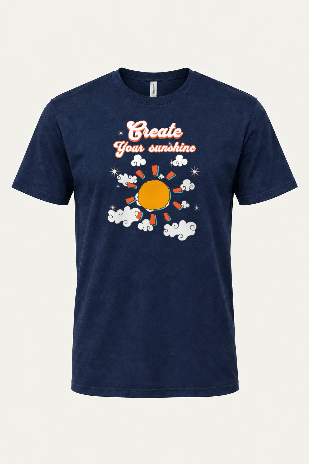 "Create Your Sunshine" Heavyweight Unisex Crewneck T-shirt | Gildan 5000