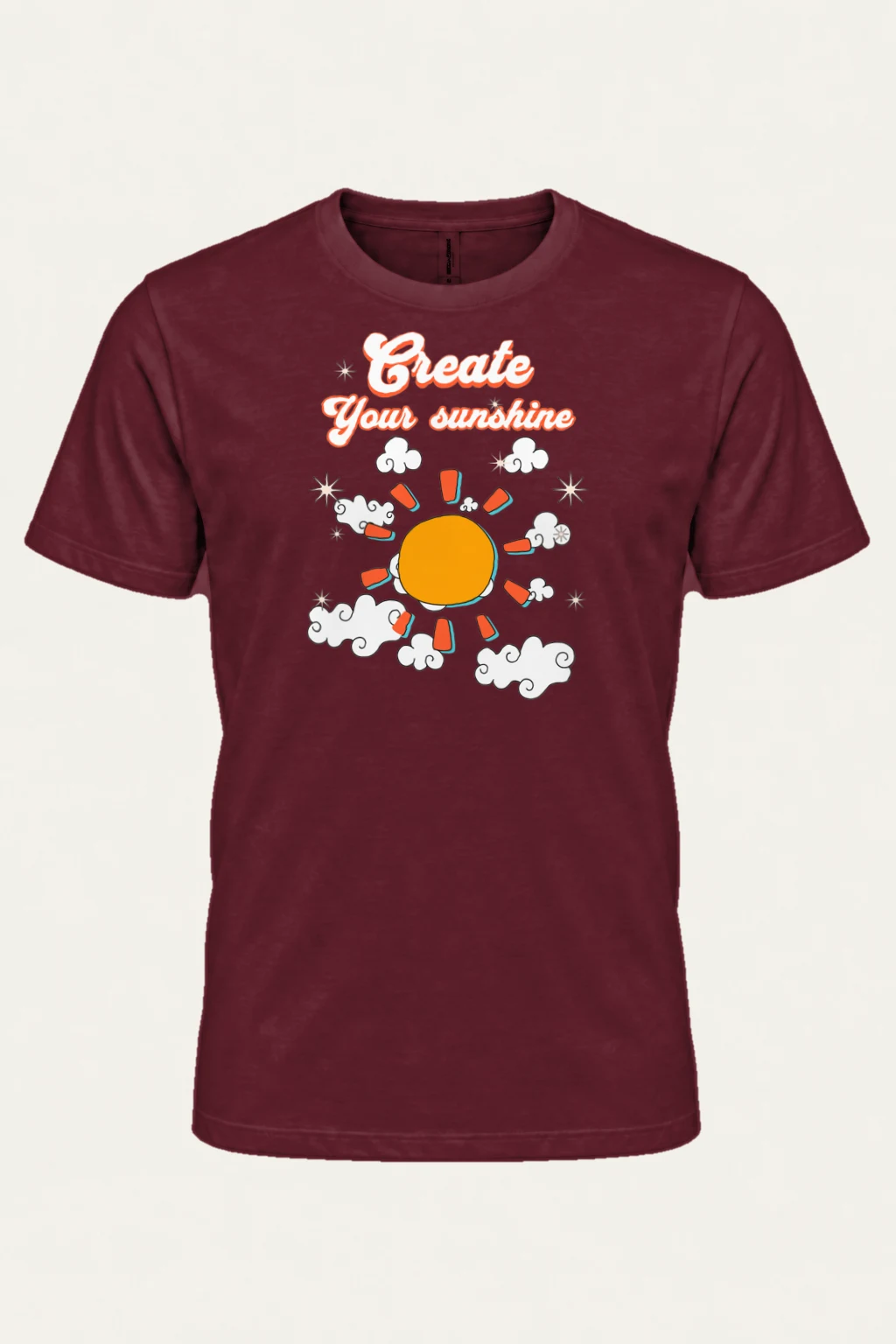 "Create Your Sunshine" Heavyweight Unisex Crewneck T-shirt | Gildan 5000