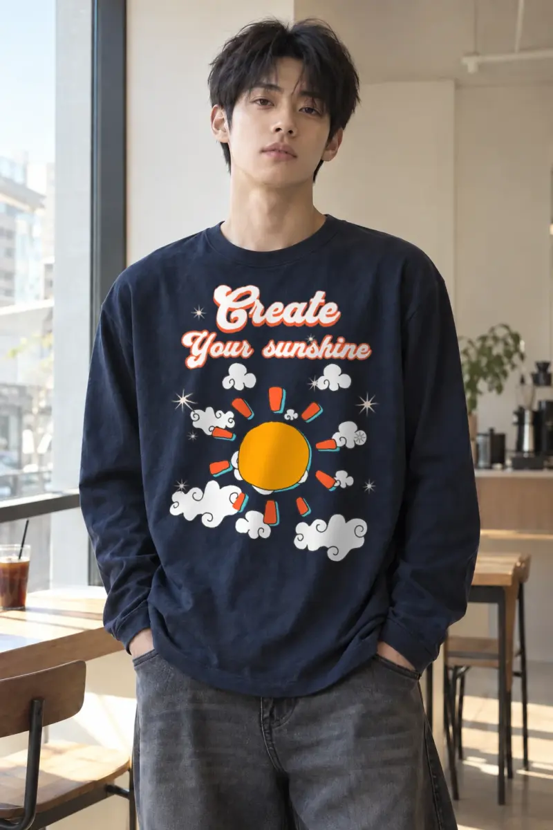 “Create Your Sunshine” Unisex Longsleeve T-shirt | Gildan 2400