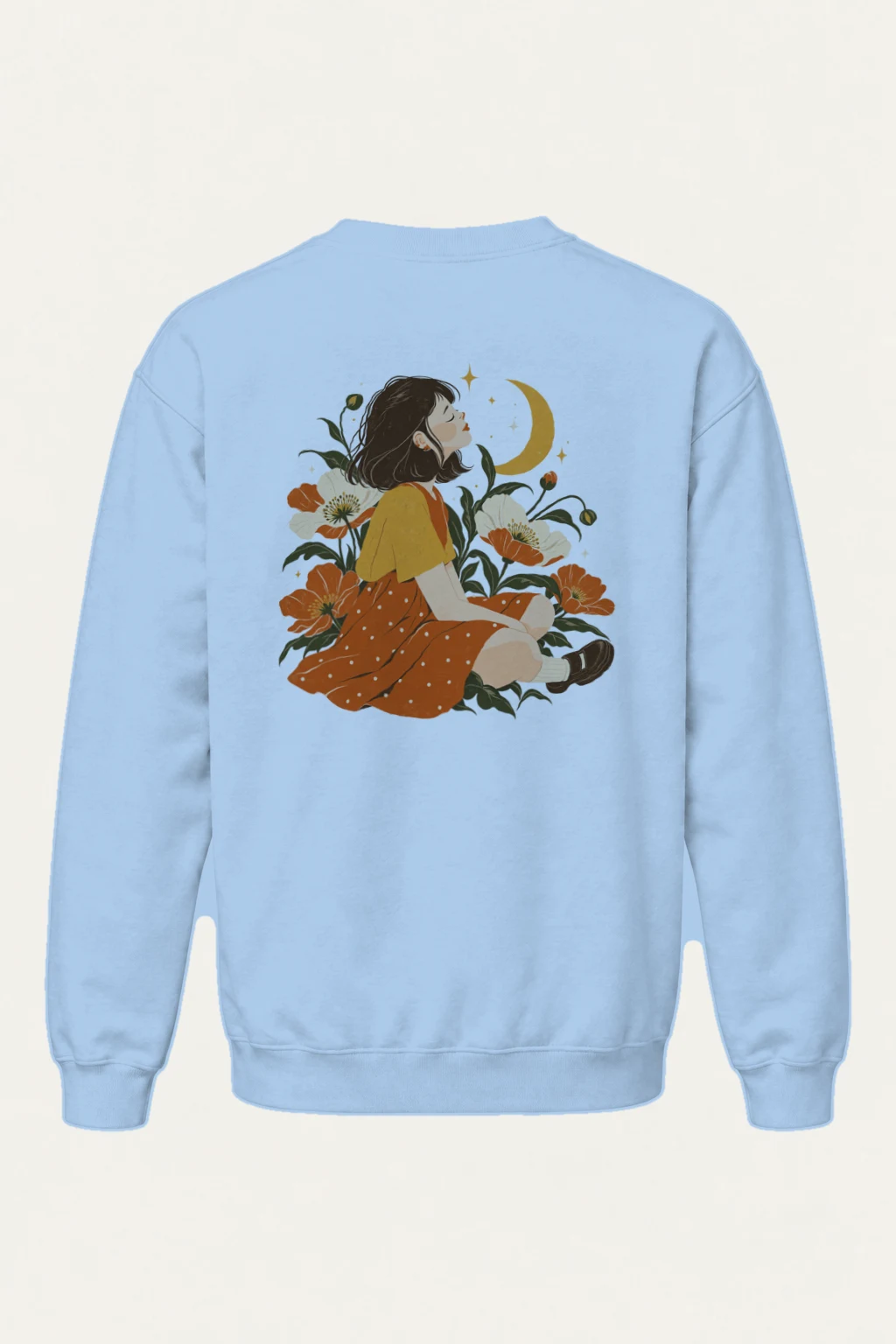 "Crescent Garden Woman" Heavy Blend Unisex Crewneck Sweatshirt | Gildan 18000