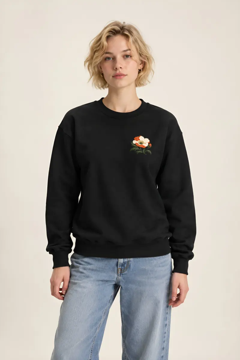 "Crescent Garden Woman" Heavy Blend Unisex Crewneck Sweatshirt
