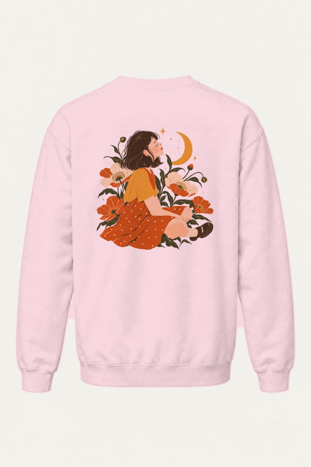 "Crescent Garden Woman" Heavy Blend Unisex Crewneck Sweatshirt | Gildan 18000
