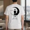 "Crescent Guitar Girl" Heavyweight Unisex Crewneck T-shirt | Gildan 5000