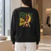 "Crescent Guitar Muse" Heavy Blend Unisex Crewneck Sweatshirt | Gildan 18000