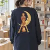 "Crescent Guitar Muse" Unisex Longsleeve T-shirt | Gildan 2400