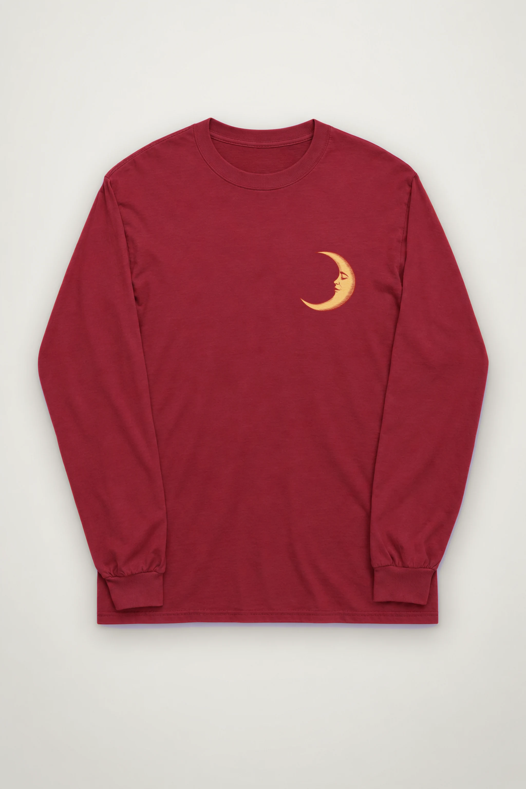 "Crescent Guitar Muse" Unisex Longsleeve T-shirt