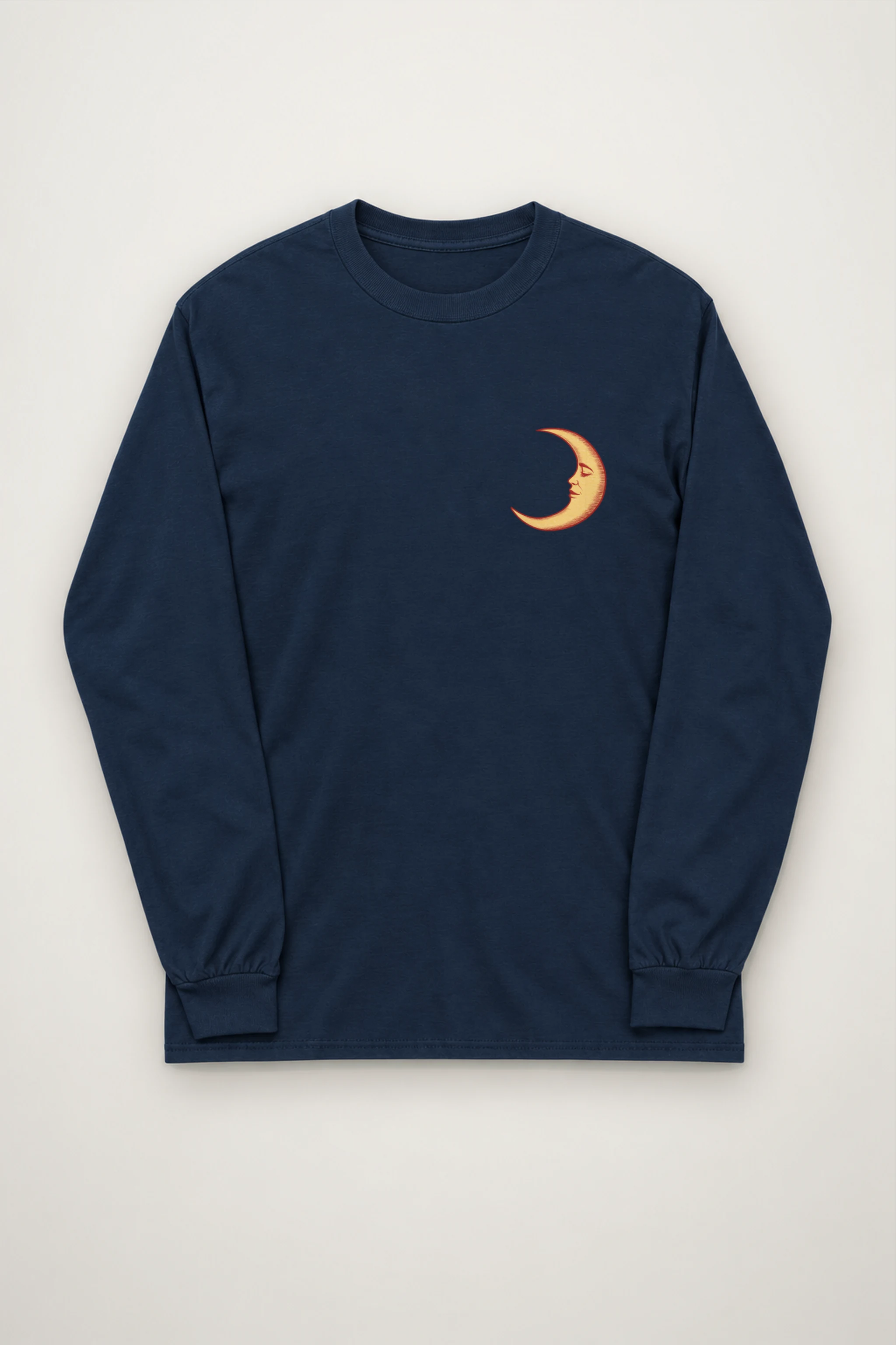 "Crescent Guitar Muse" Unisex Longsleeve T-shirt