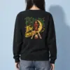 "Crescent Moon Guitarist" Heavy Blend Unisex Crewneck Sweatshirt | Gildan 18000