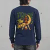 "Crescent Moon Guitarist" Unisex Longsleeve T-shirt | Gildan 2400