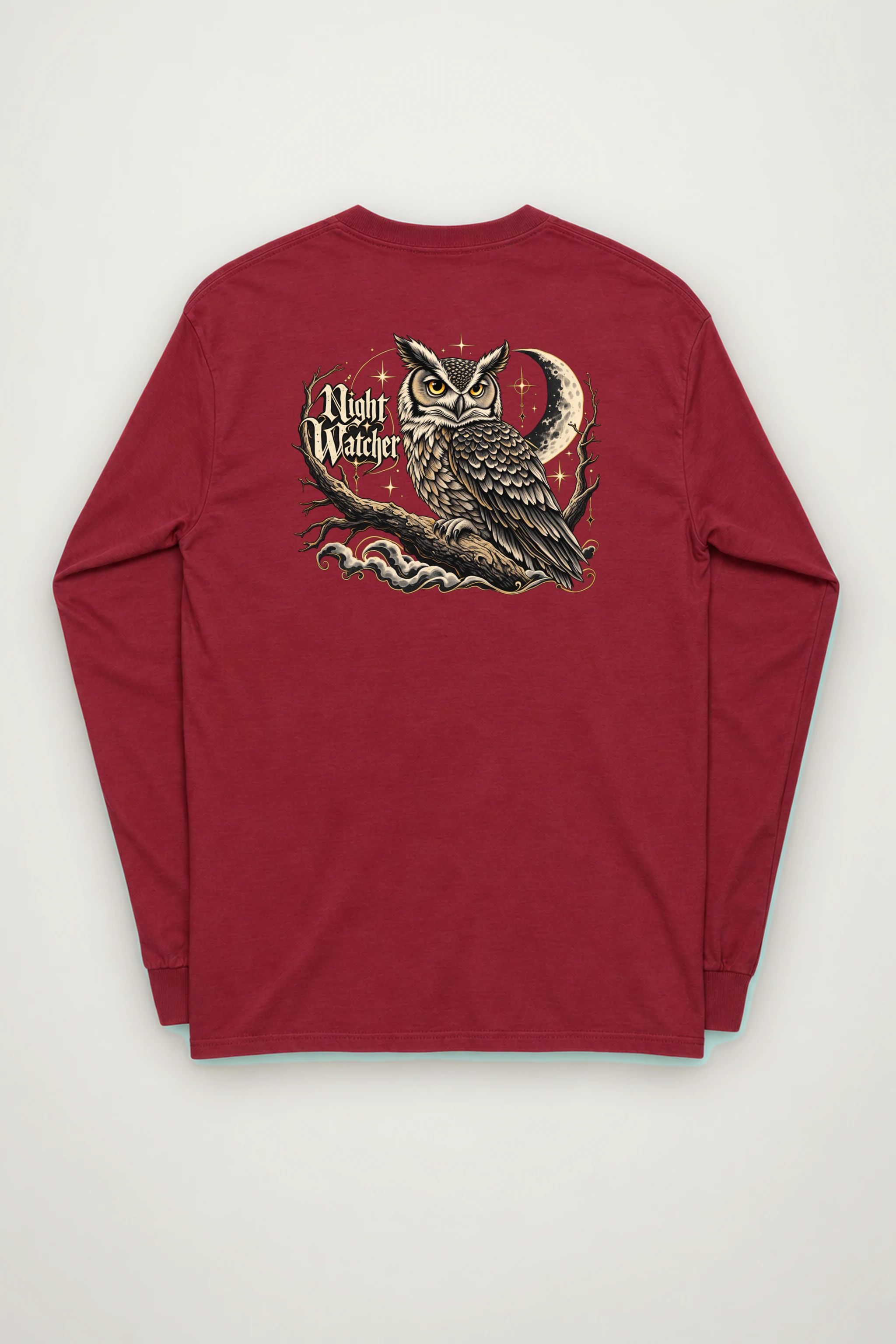 "Crescent Owl" Unisex Longsleeve T-shirt