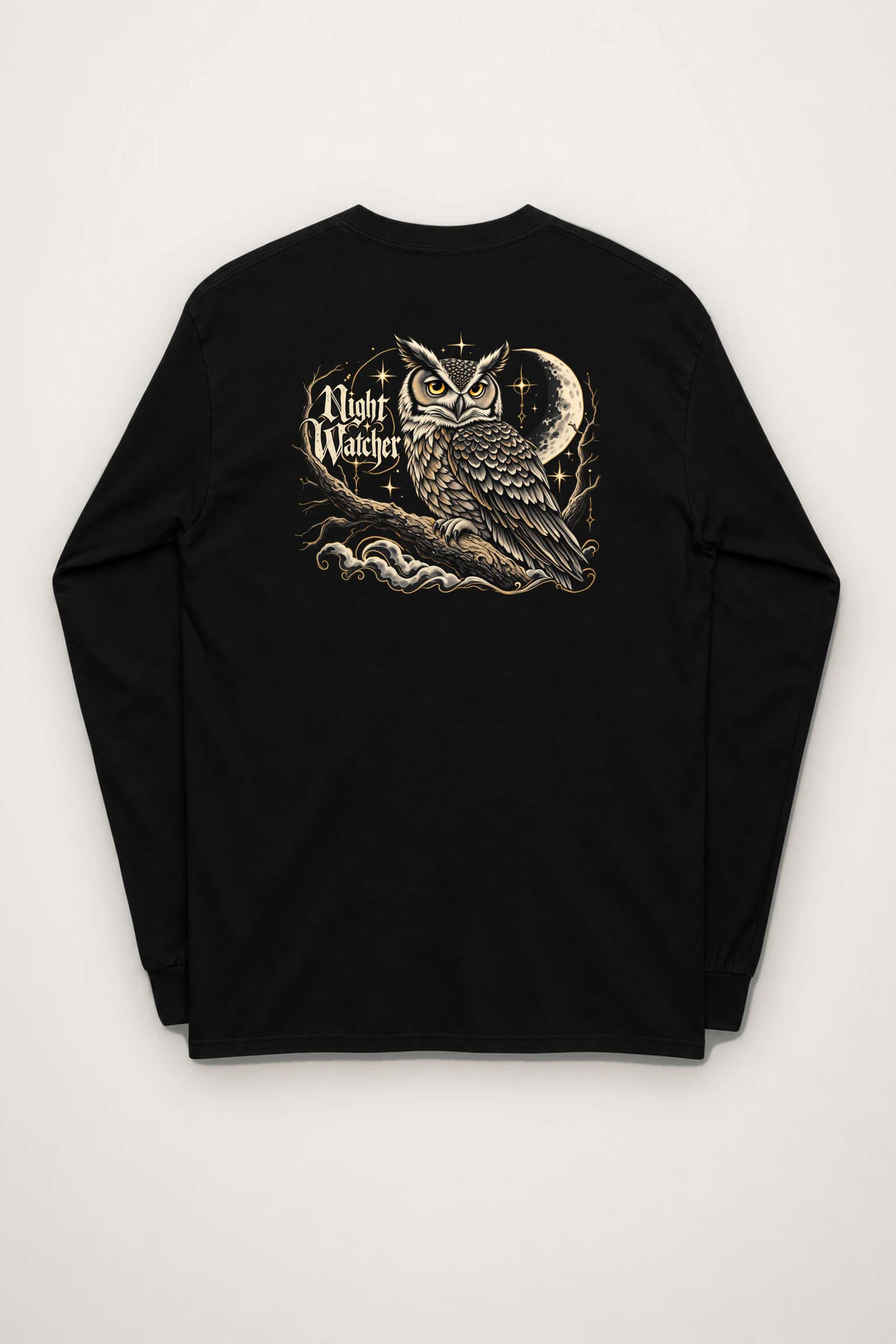 "Crescent Owl" Unisex Longsleeve T-shirt