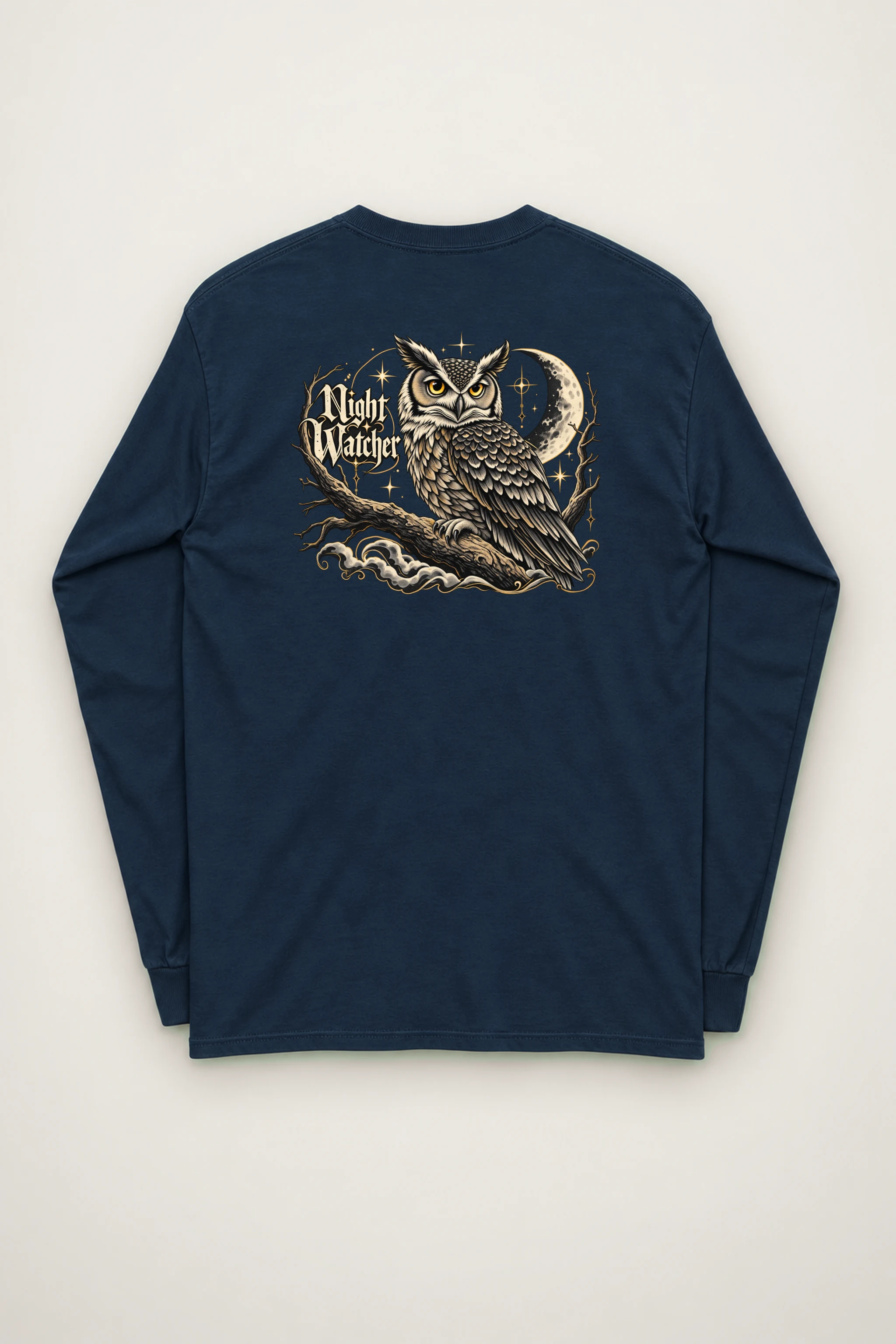 "Crescent Owl" Unisex Longsleeve T-shirt