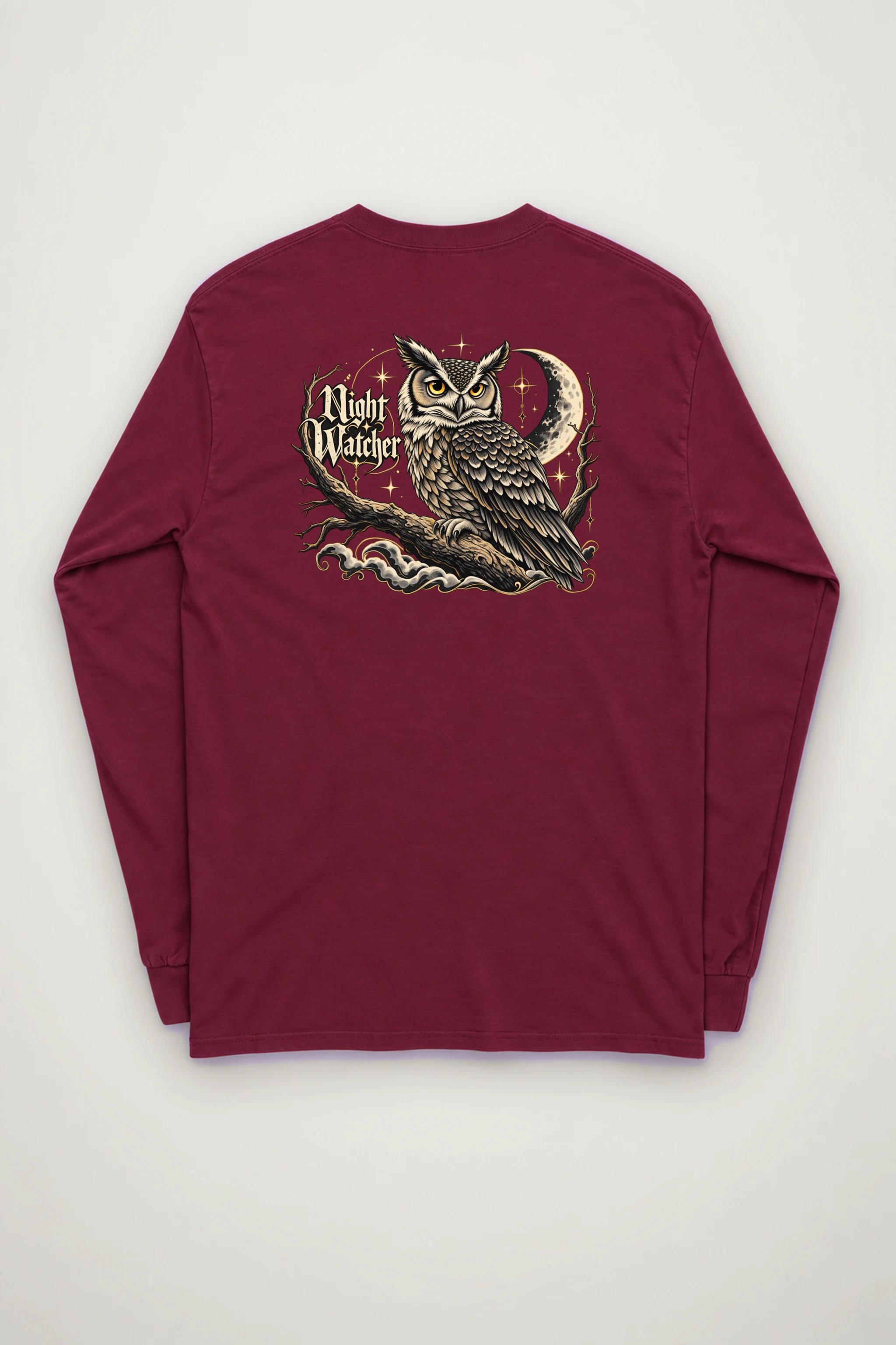 "Crescent Owl" Unisex Longsleeve T-shirt