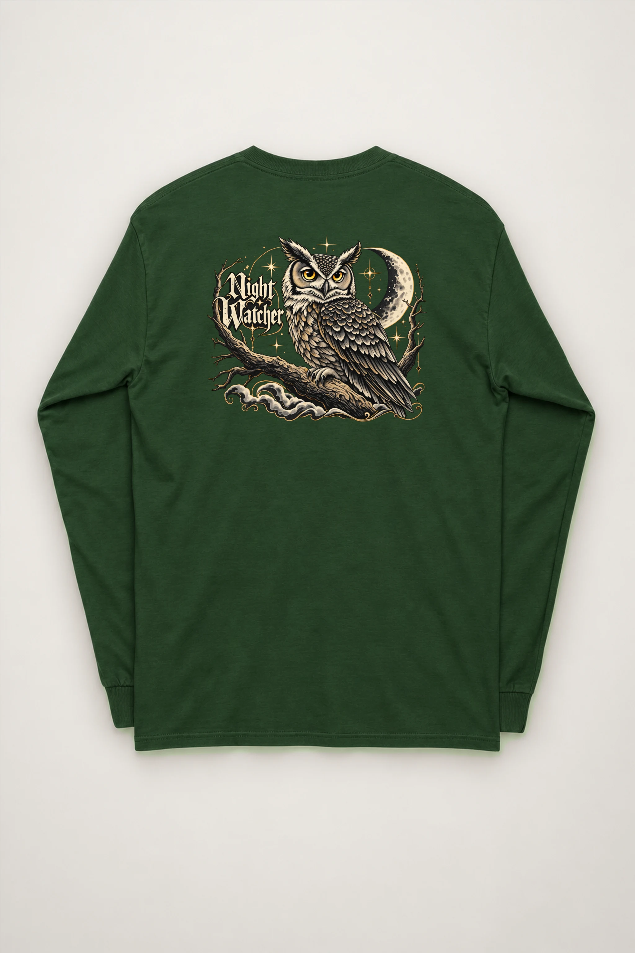 "Crescent Owl" Unisex Longsleeve T-shirt