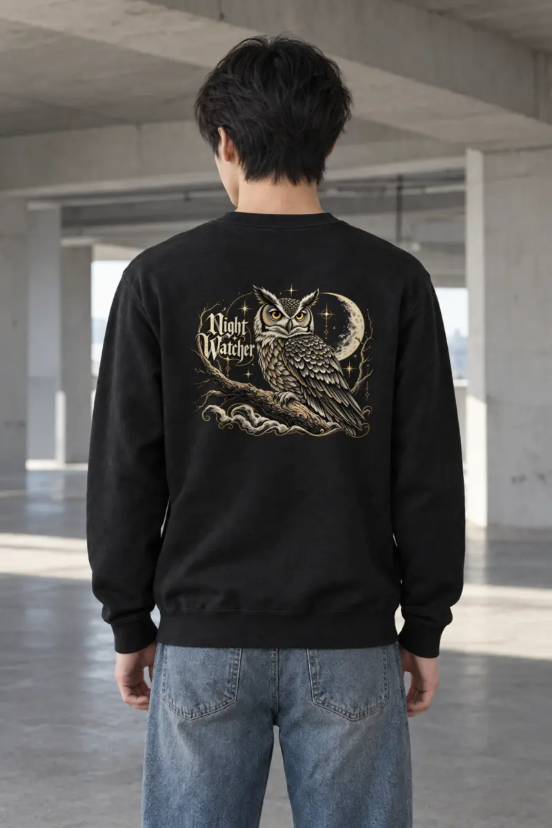 "Crescent Sentinel" Heavy Blend Unisex Crewneck Sweatshirt