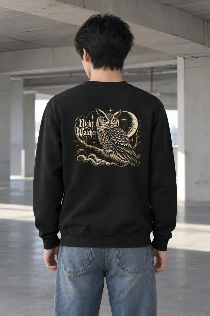 "Crescent Sentinel" Heavy Blend Unisex Crewneck Sweatshirt