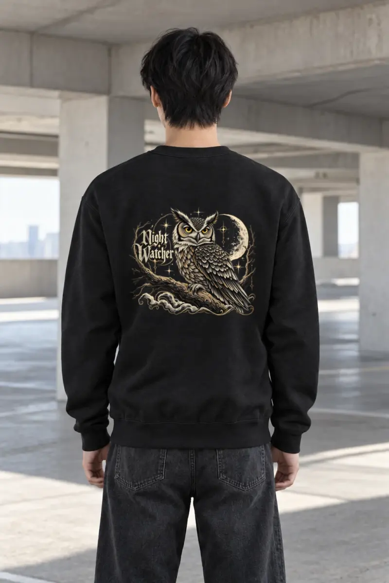 "Crescent Sentinel" Heavy Blend Unisex Crewneck Sweatshirt | Gildan 18000