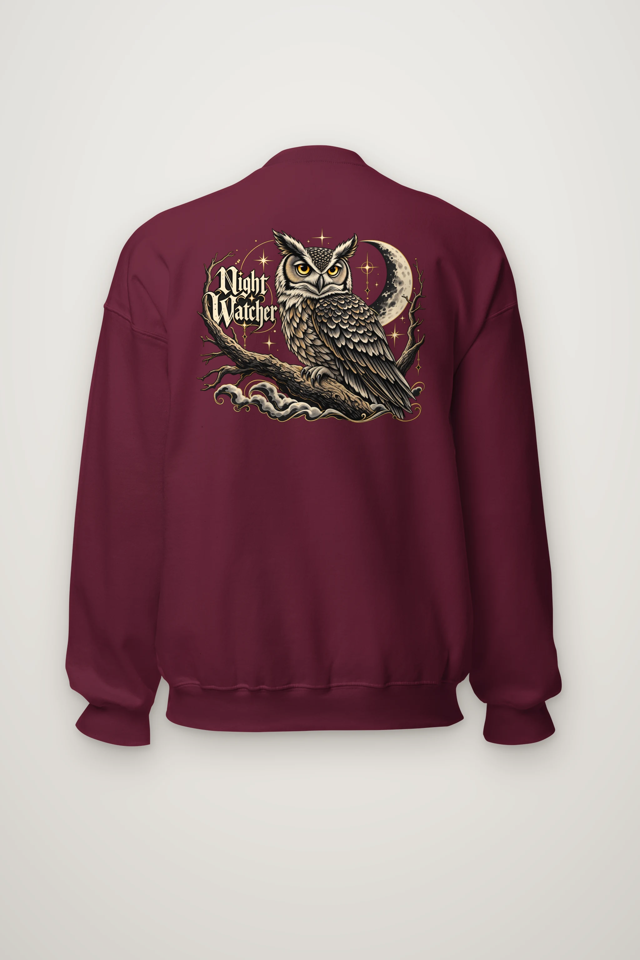 "Crescent Sentinel" Heavy Blend Unisex Crewneck Sweatshirt