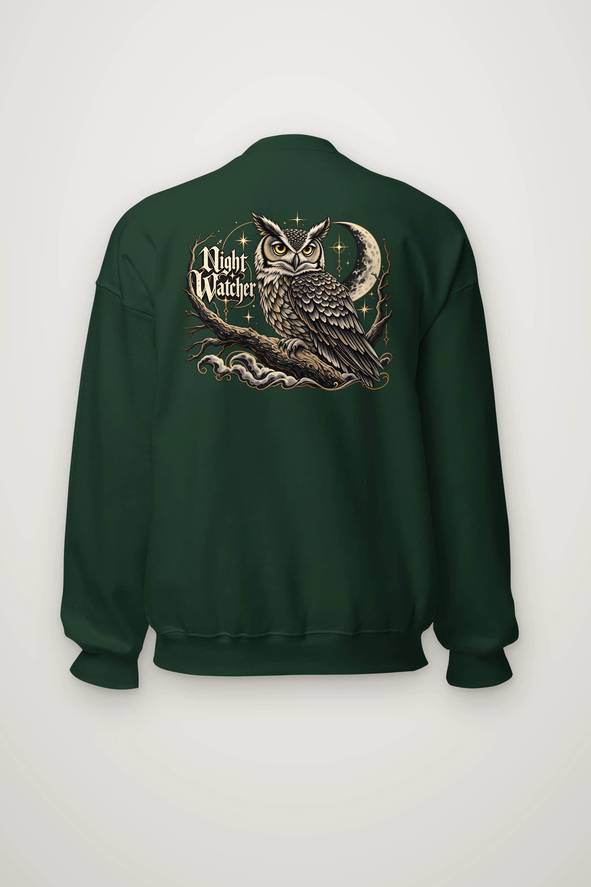 "Crescent Sentinel" Heavy Blend Unisex Crewneck Sweatshirt