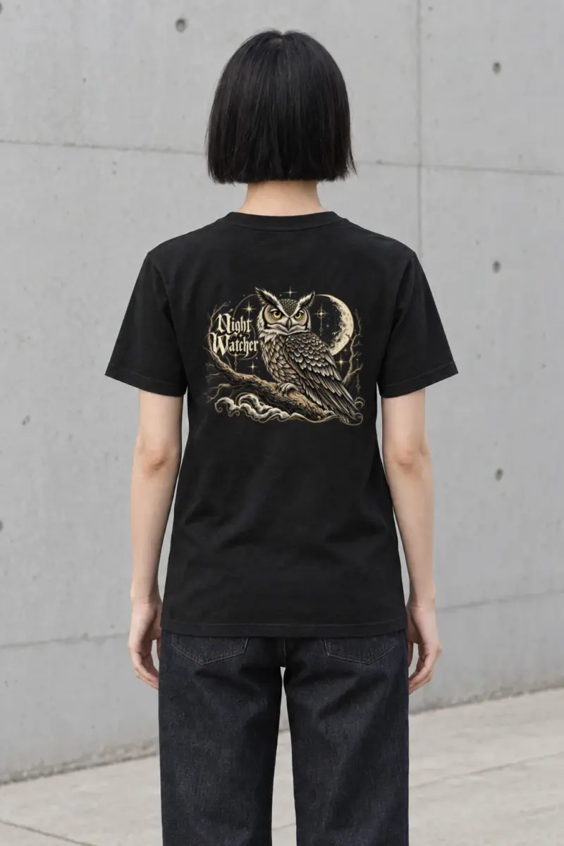 "Crescent Sentinel" Heavyweight Unisex Crewneck T-shirt | Gildan 5000