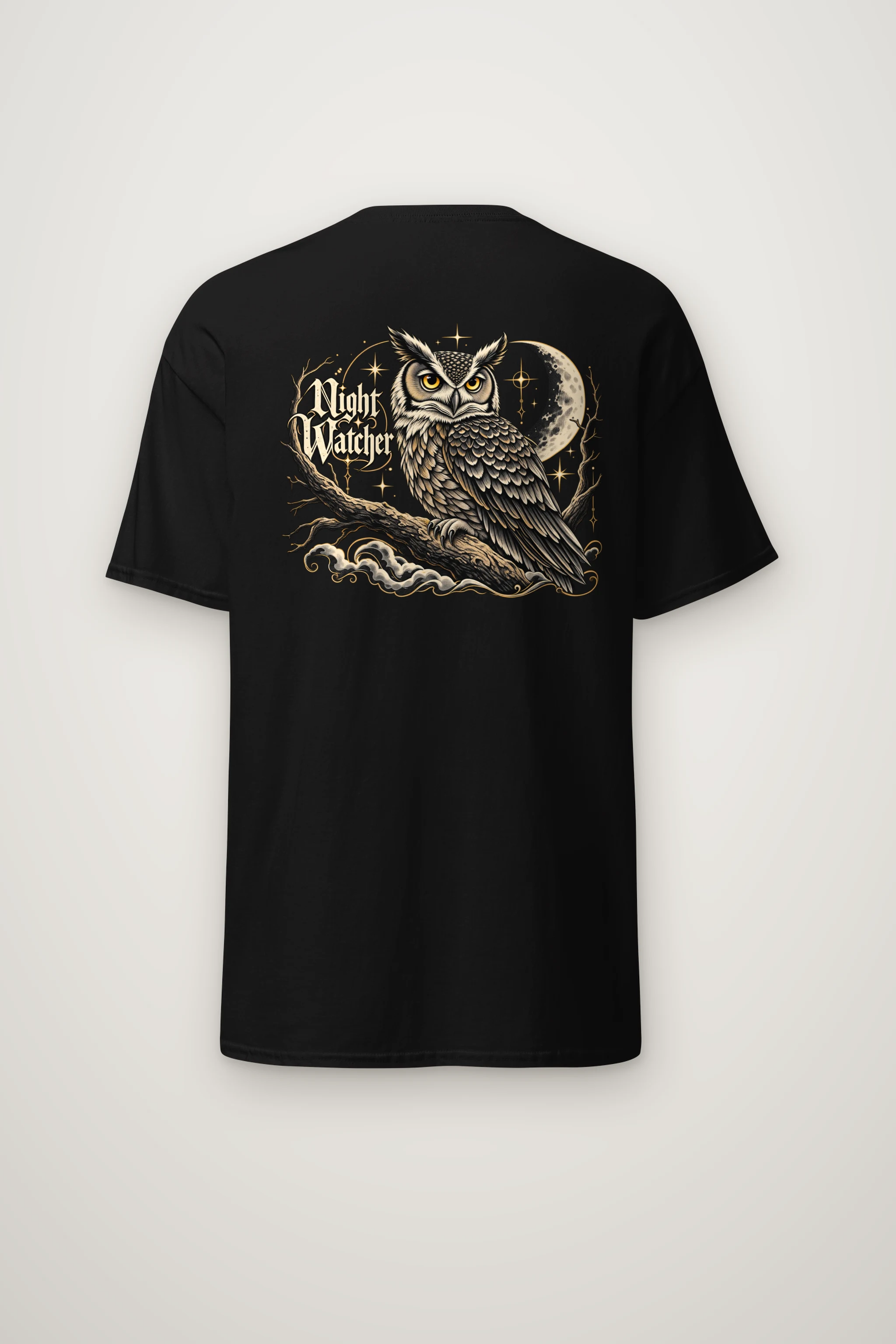 "Crescent Sentinel" Heavyweight Unisex Crewneck T-shirt
