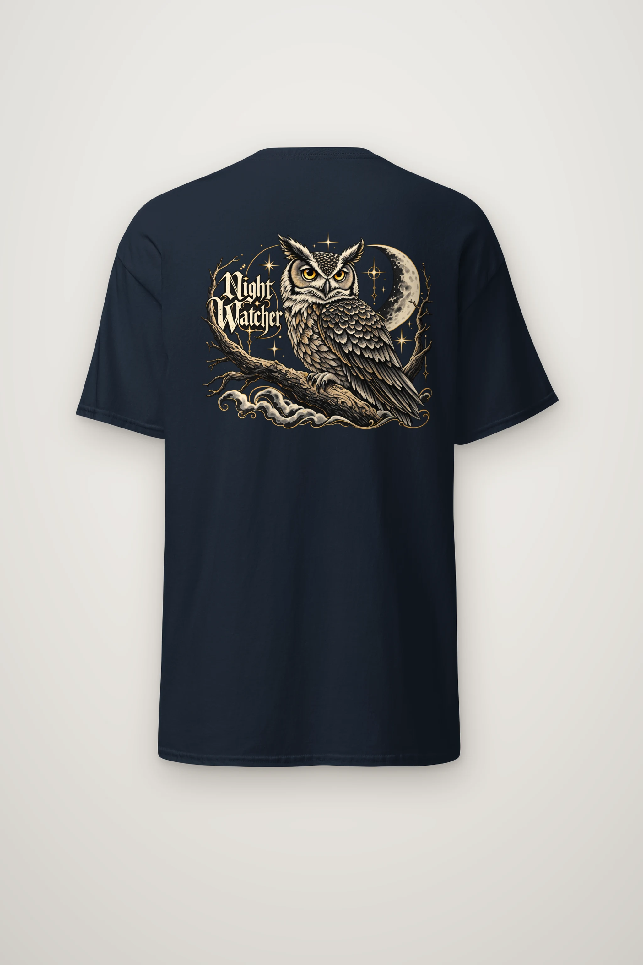 "Crescent Sentinel" Heavyweight Unisex Crewneck T-shirt
