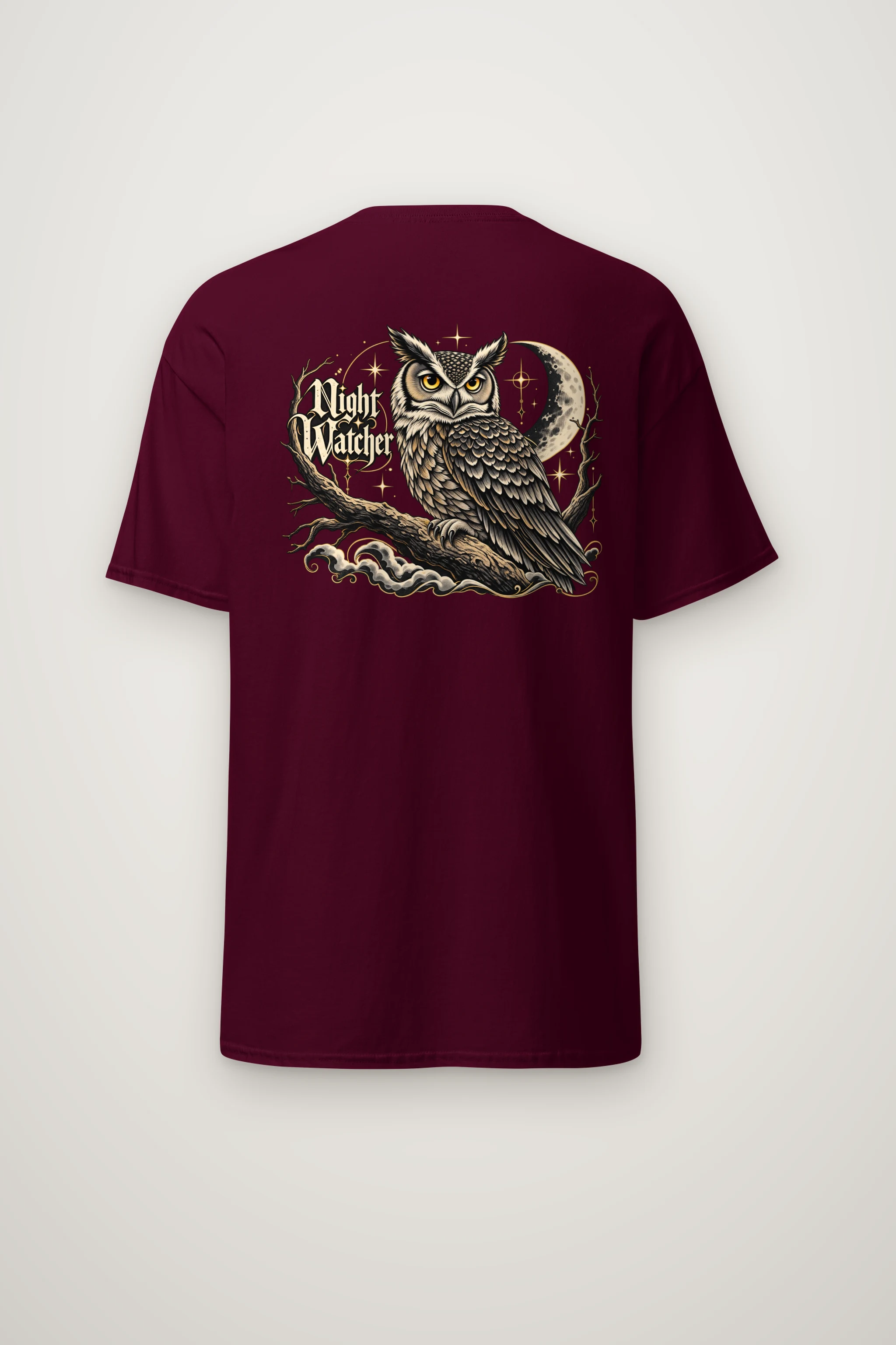 "Crescent Sentinel" Heavyweight Unisex Crewneck T-shirt