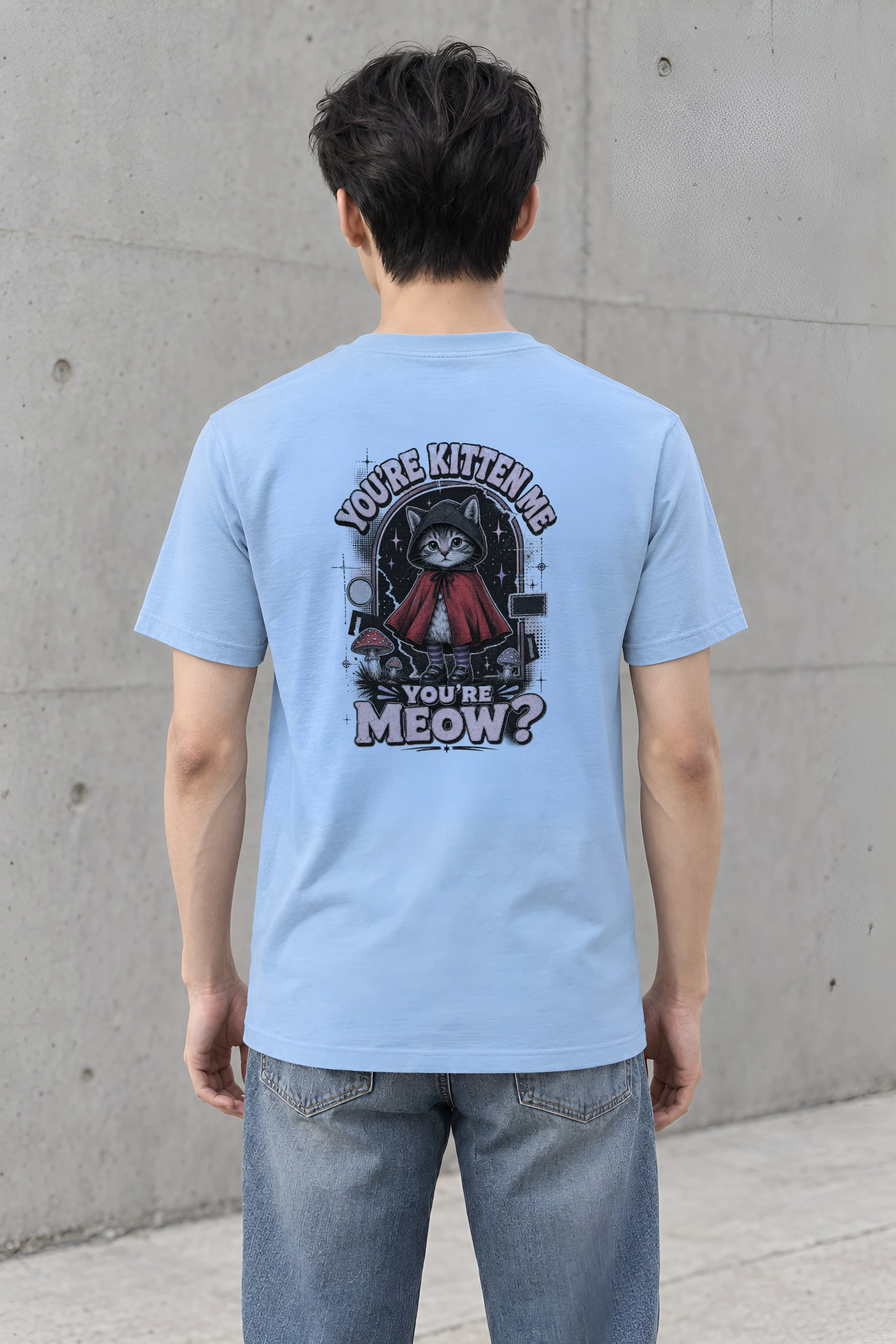 "Crimson Cloak Familiar" Heavyweight Unisex Crewneck T-shirt
