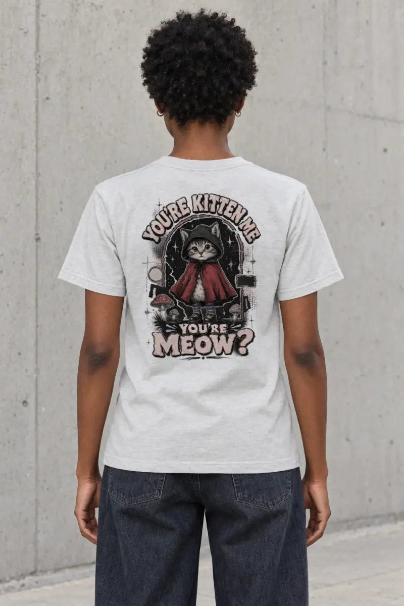 "Crimson Cloak Familiar" Heavyweight Unisex Crewneck T-shirt | Gildan 5000
