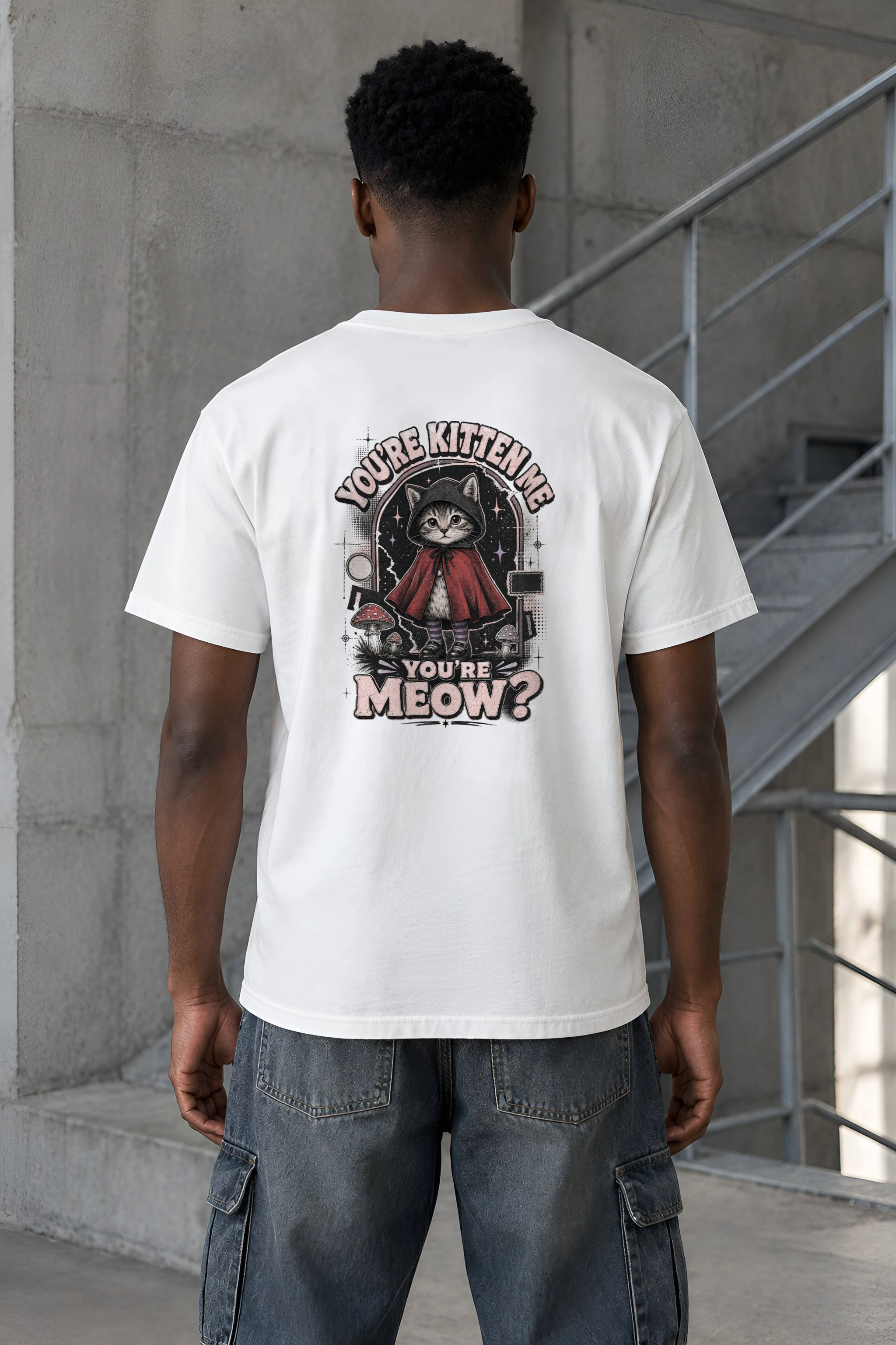 "Crimson Cloak Familiar" Heavyweight Unisex Crewneck T-shirt