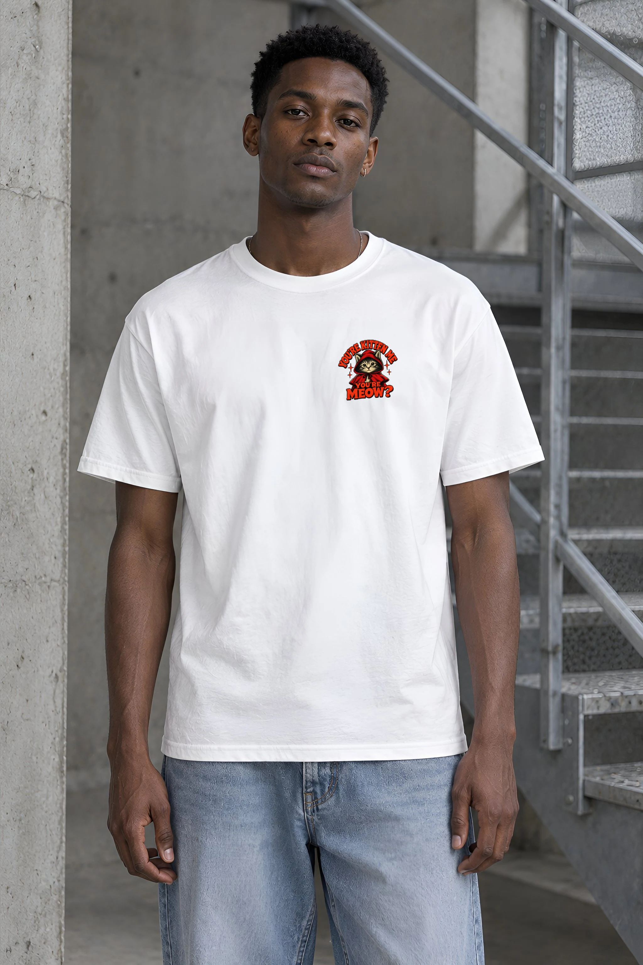 "Crimson Cloak Familiar" Heavyweight Unisex Crewneck T-shirt