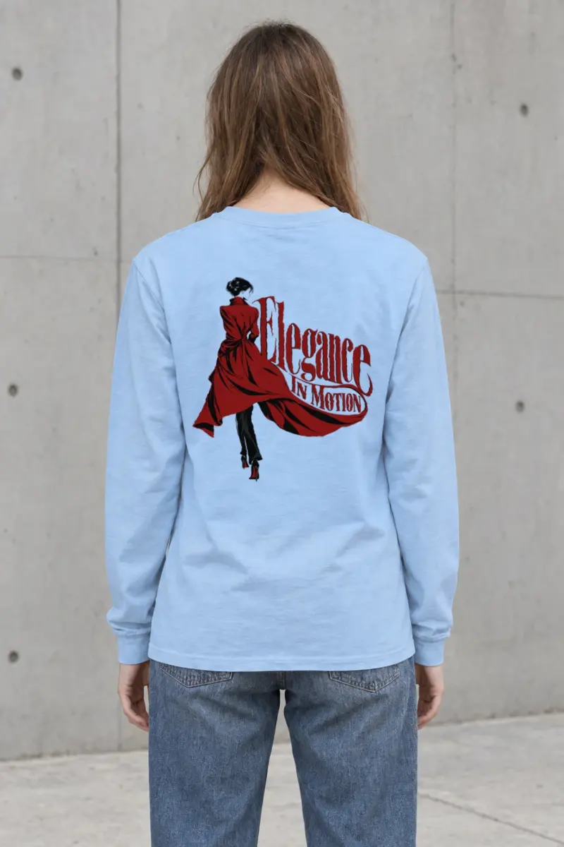 "Crimson Coat Study" Unisex Longsleeve T-shirt