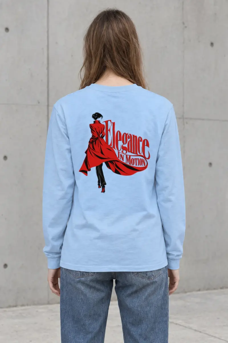 "Crimson Coat Study" Unisex Longsleeve T-shirt
