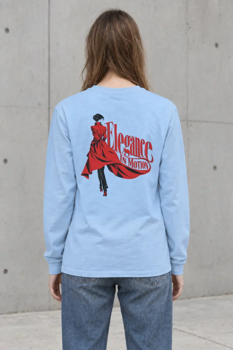 "Crimson Coat Study" Unisex Longsleeve T-shirt