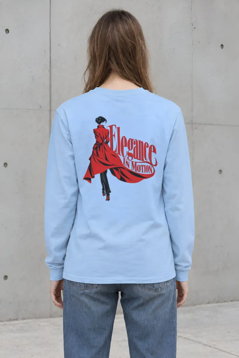 "Crimson Coat Study" Unisex Longsleeve T-shirt