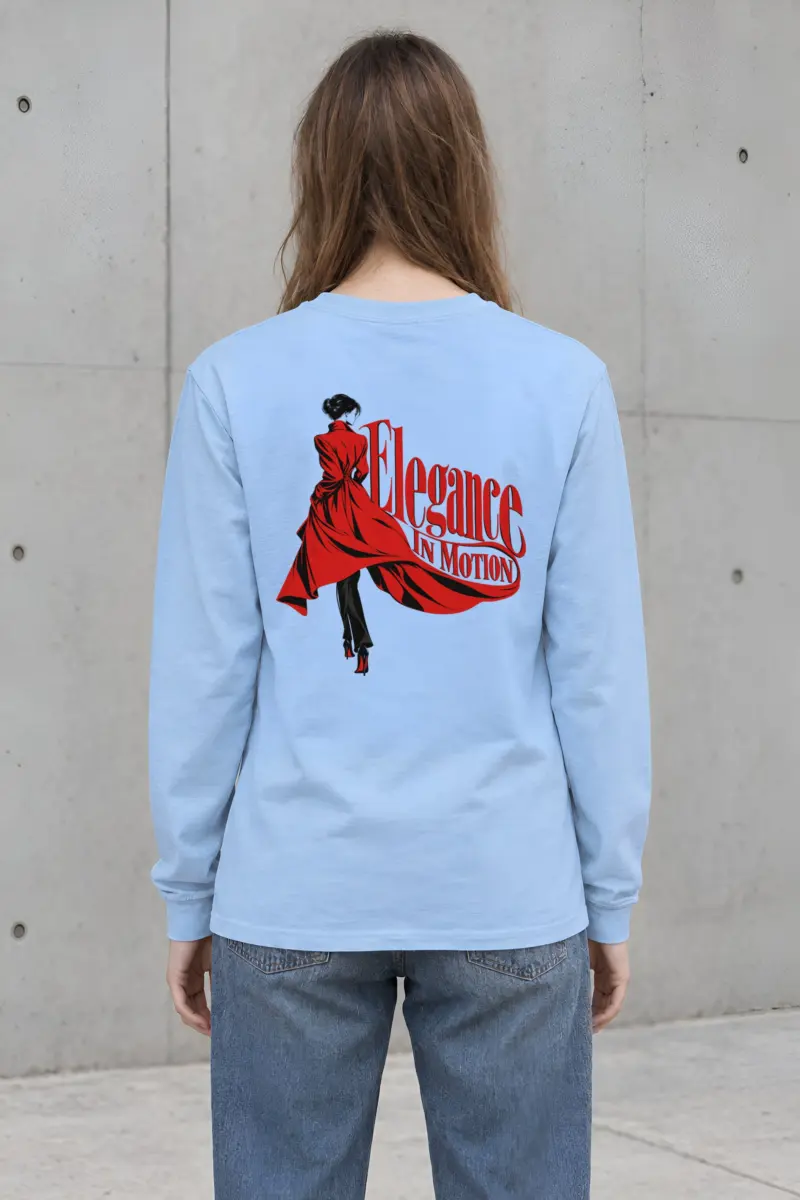 "Crimson Coat Study" Unisex Longsleeve T-shirt