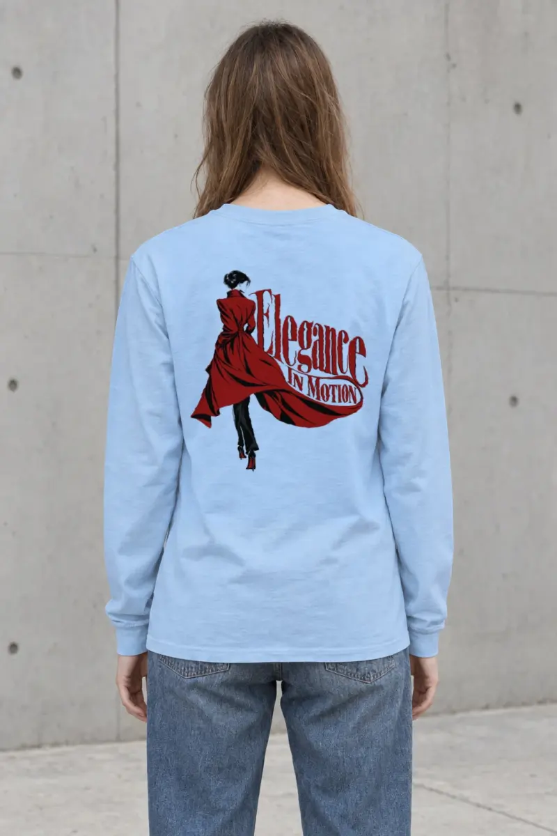 "Crimson Coat Study" Unisex Longsleeve T-shirt