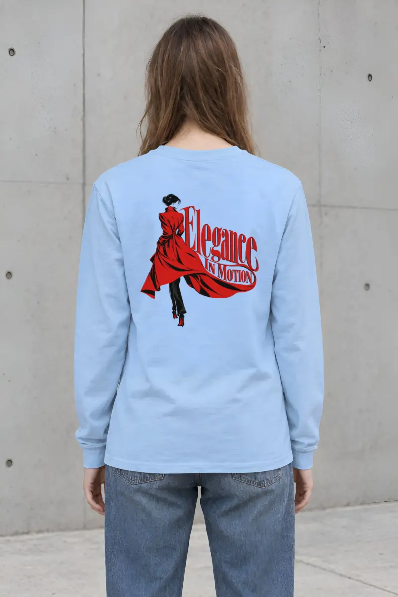 "Crimson Coat Study" Unisex Longsleeve T-shirt